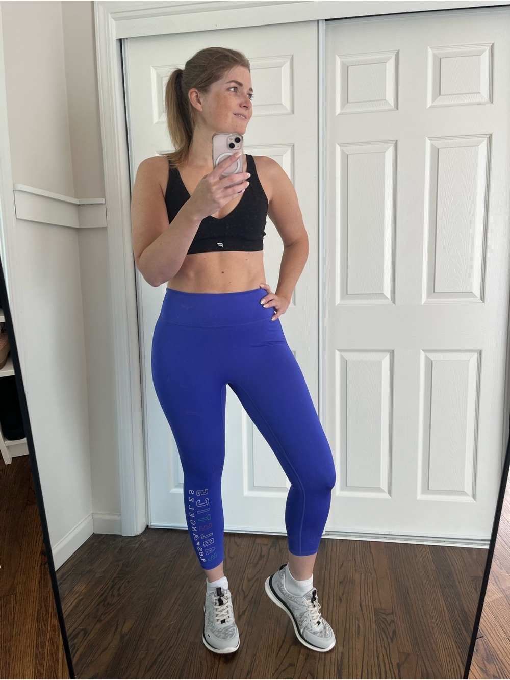 Fabletics High-Waist Blue-Violet 365 Motion+ Leggings